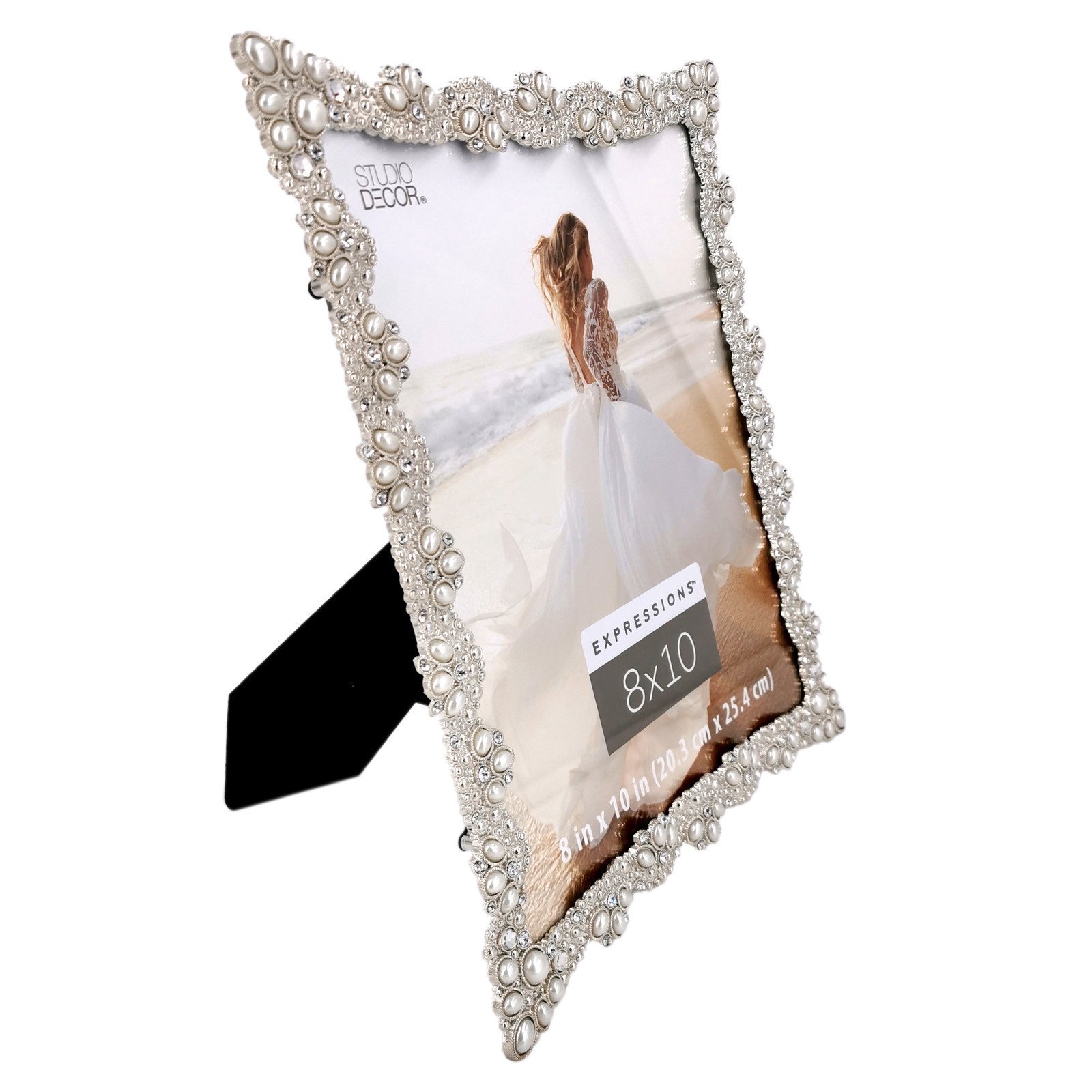 slide 4 of 4, Expressions 8" X 10" Jeweled Frame By Studio Decor, 8 in x 10 in