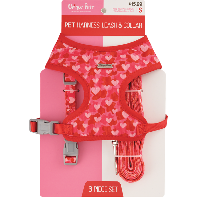 slide 1 of 1, UNIQUE PETZ Up Valentines Hrt Camo Set, 1 ct