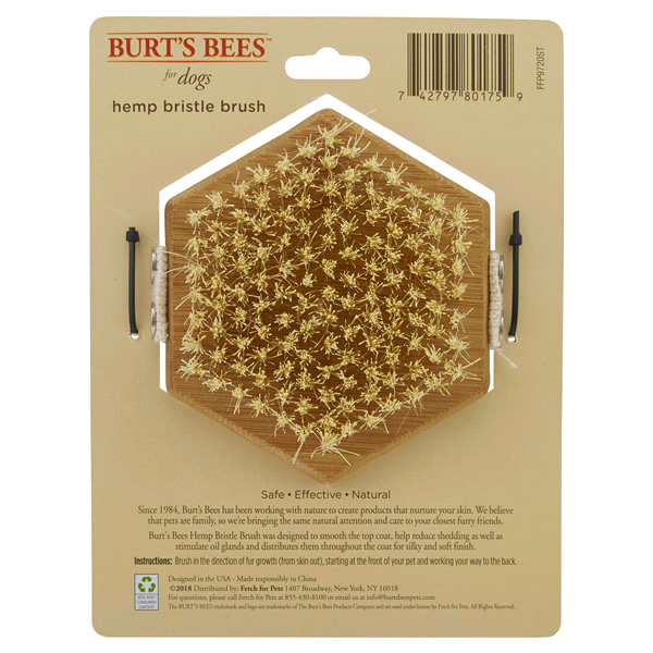 slide 4 of 5, Burt's Bees Palm Hemp Bristle Pet Brush, 1 ct