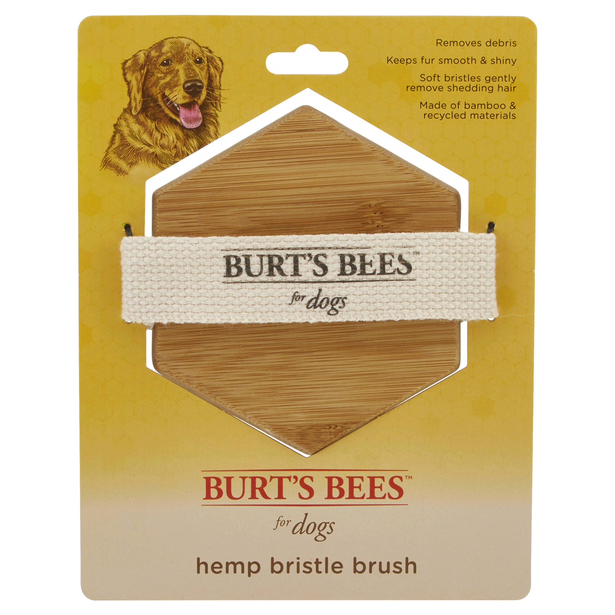 slide 1 of 5, Burt's Bees Palm Hemp Bristle Pet Brush, 1 ct