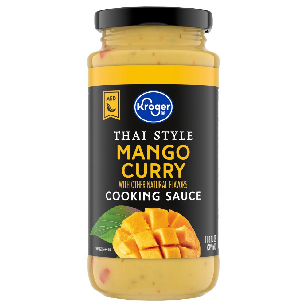 slide 1 of 1, Kroger® Thai Style Medium Mango Curry Cooking Sauce - 11.8 fl oz, 11.8 fl oz