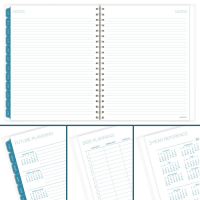 slide 2 of 5, Cambridge Glacier 2025 Weekly Monthly Planner, Large, 8 1/2" x 11", 1 ct