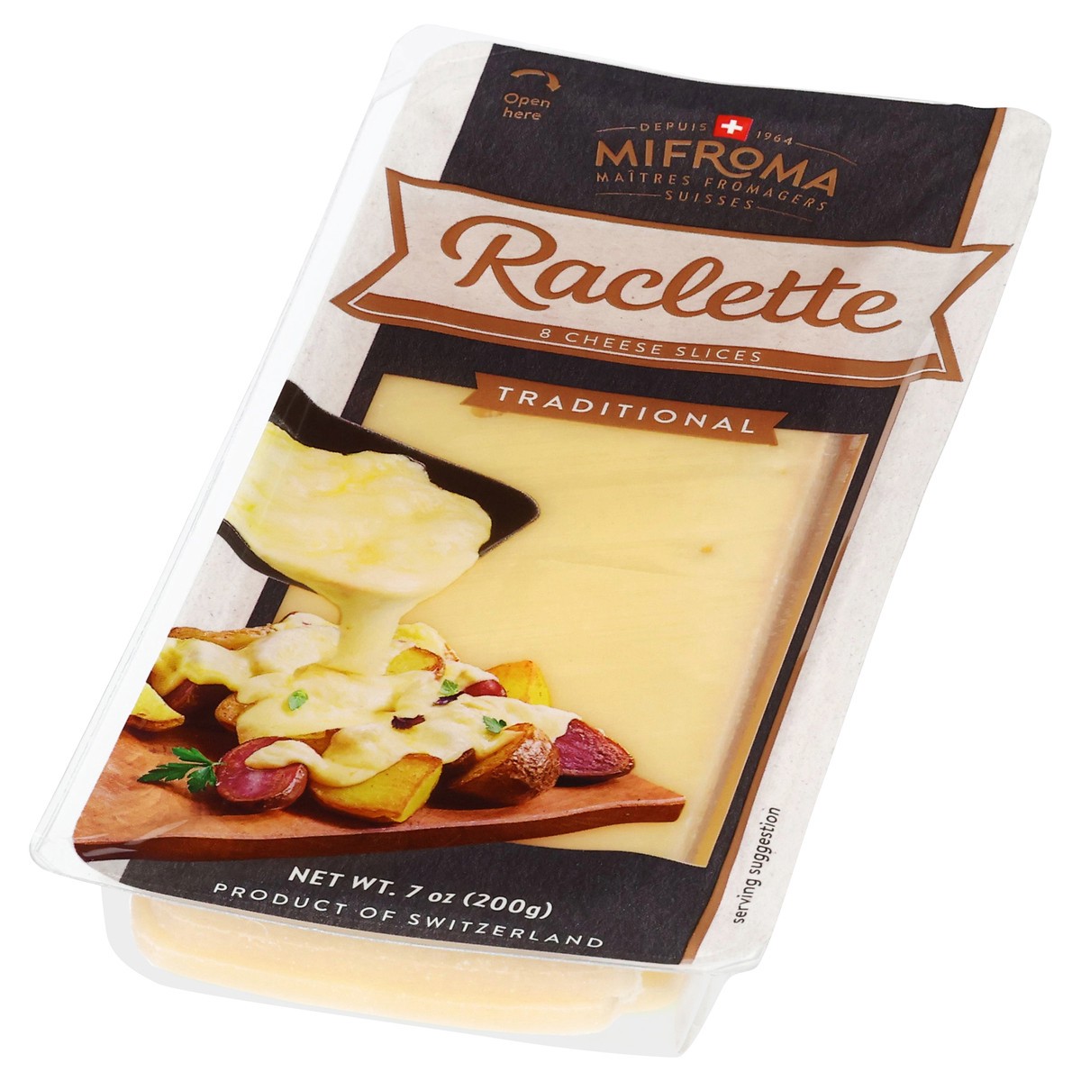 slide 7 of 14, Mifroma Traditional Raclette Cheese Slices 8 ea, 7 oz