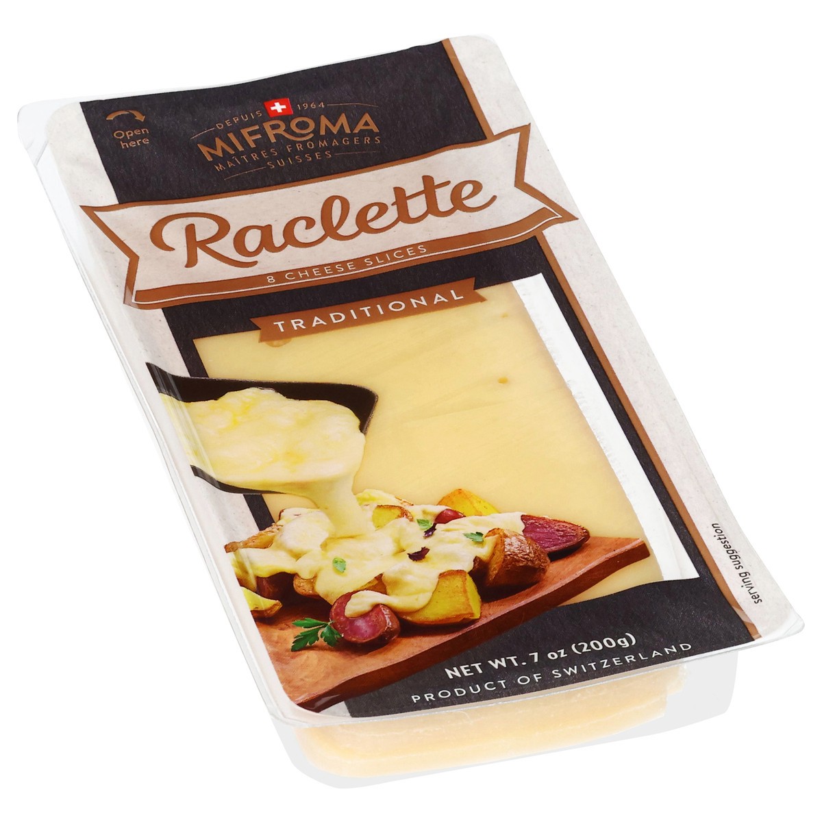 slide 6 of 14, Mifroma Traditional Raclette Cheese Slices 8 ea, 7 oz