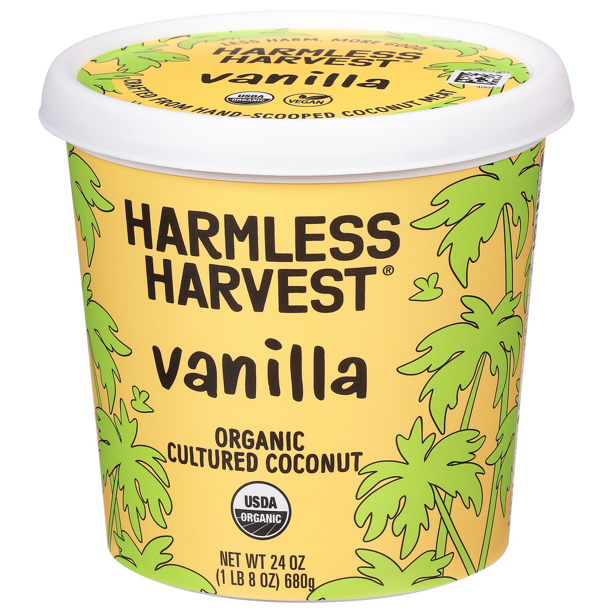 slide 11 of 11, Harmless Harvest Organic Vanilla Cultured Coconut 24 oz, 24 oz
