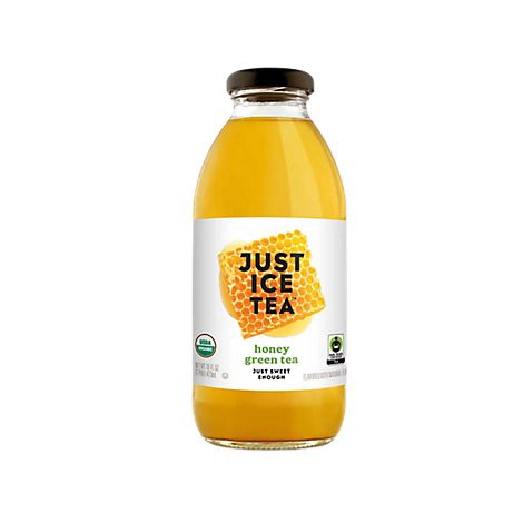 slide 1 of 1, Eat The Change Just Ice Tea Honey Green Tea Organic - 16 Fl. Oz., 16 fl oz
