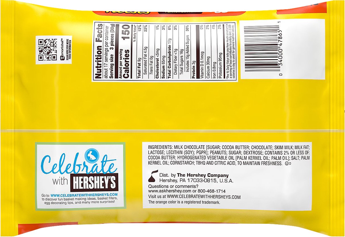 slide 2 of 3, Reese's Big Bag Milk Chocolate Peanut Butter Eggs 18 oz, 18 oz