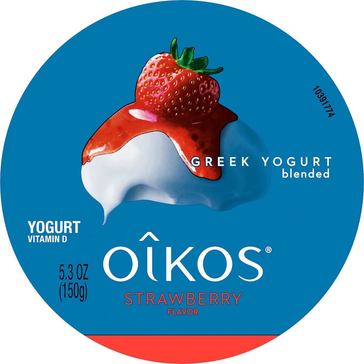 slide 4 of 8, Oikos Strawberry Greek Yogurt, 5.3 oz