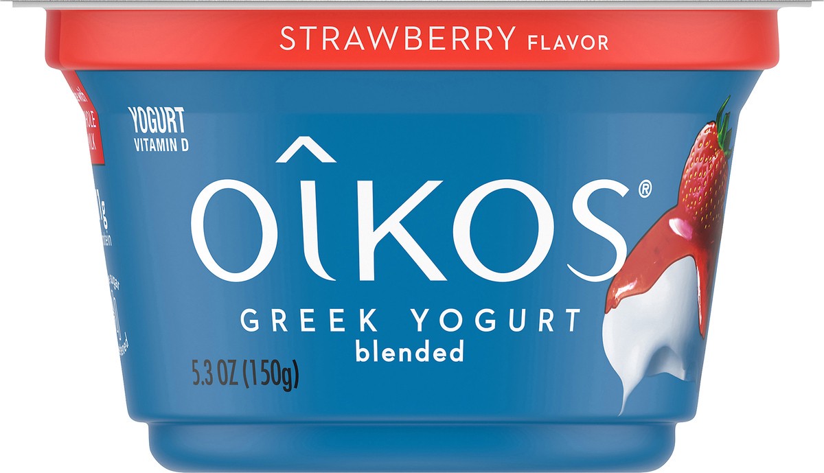 slide 7 of 8, Oikos Strawberry Greek Yogurt, 5.3 oz