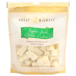 Great Midwest Cheese Cheese Pepper Jack Cheese Cubes 12 oz