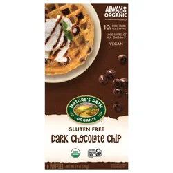 Nature's Path Organic Dark Chocolate Chip Waffles 7 oz Box