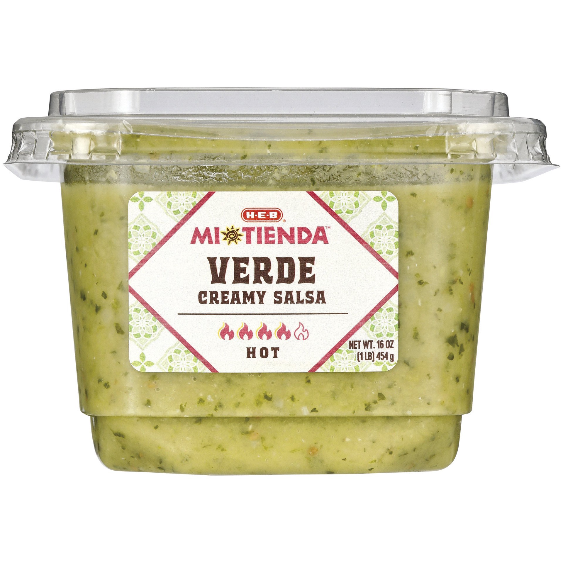 slide 1 of 1, H-E-B Mi Tienda Creamy Salsa Verde - Hot, 16 oz