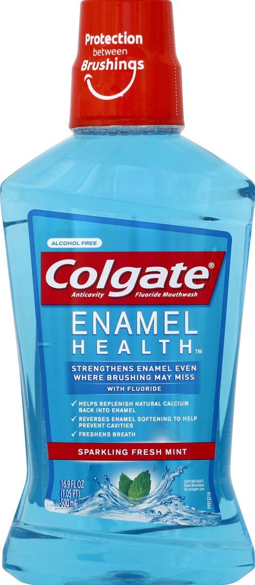 slide 6 of 6, Colgate Enamel Health Mouthwash, Fresh Mint - 500Ml, 16.9 Oz, 16.9 oz