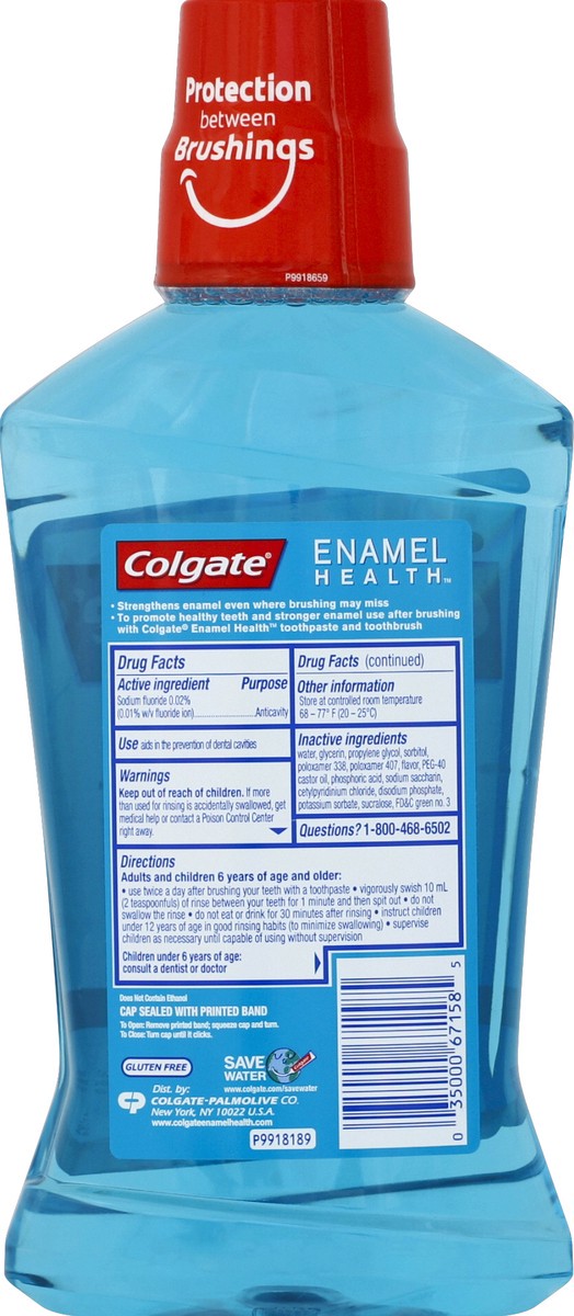 slide 5 of 6, Colgate Enamel Health Mouthwash, Fresh Mint - 500Ml, 16.9 Oz, 16.9 oz