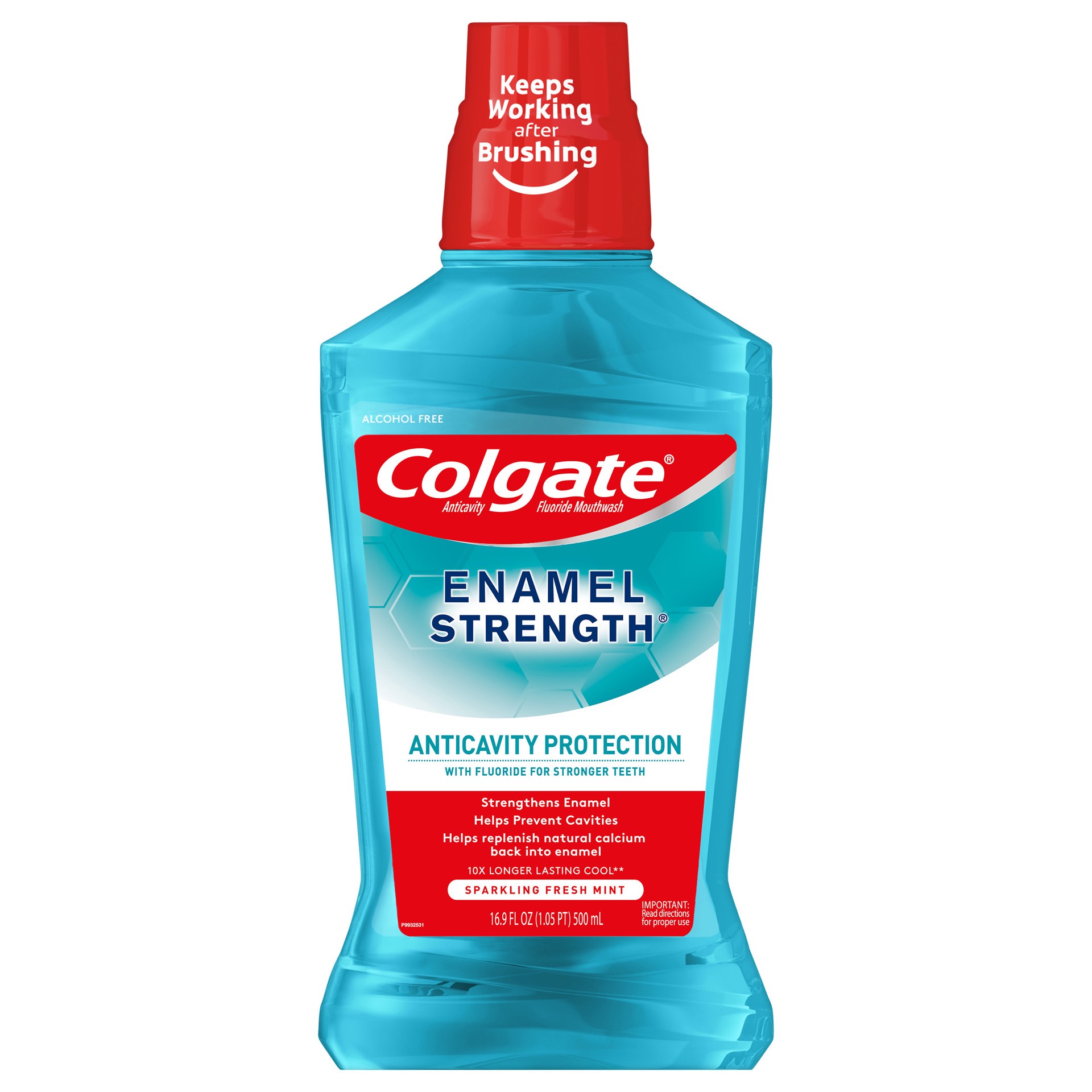 slide 1 of 6, Colgate Enamel Health Mouthwash, Fresh Mint - 500Ml, 16.9 Oz, 16.9 oz