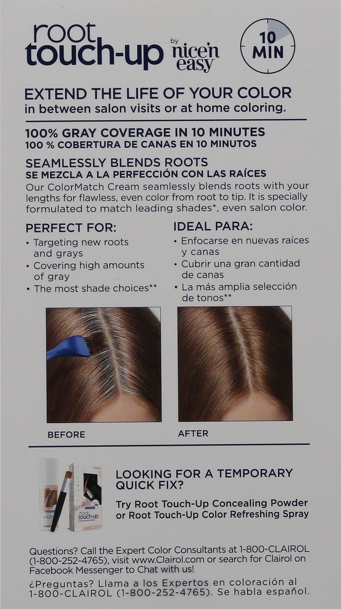 slide 6 of 9, Nice 'n Easy Clairol Root Touch-Up Permanent Hair Color - 6G Light Golden Brown - 1 Kit, 1 ct