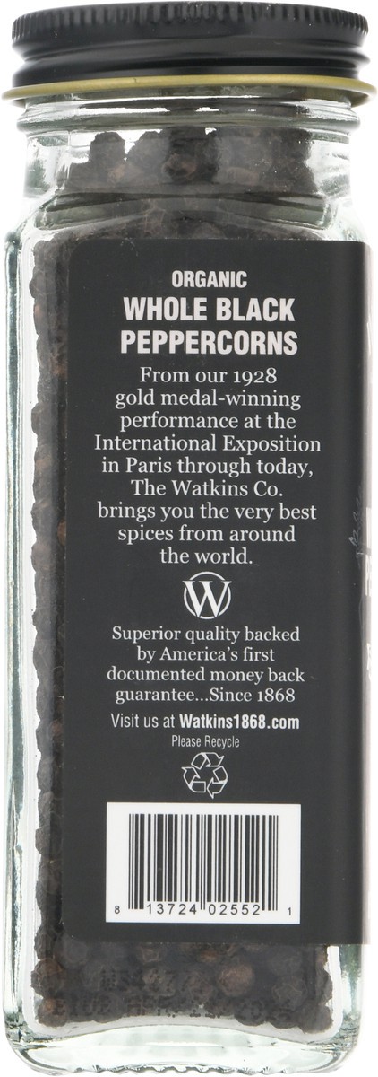 slide 5 of 9, Watkins Whole Black Organic Peppercorns 2.6 oz, 2.6 oz