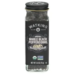 Watkins Whole Black Organic Peppercorns 2.6 oz