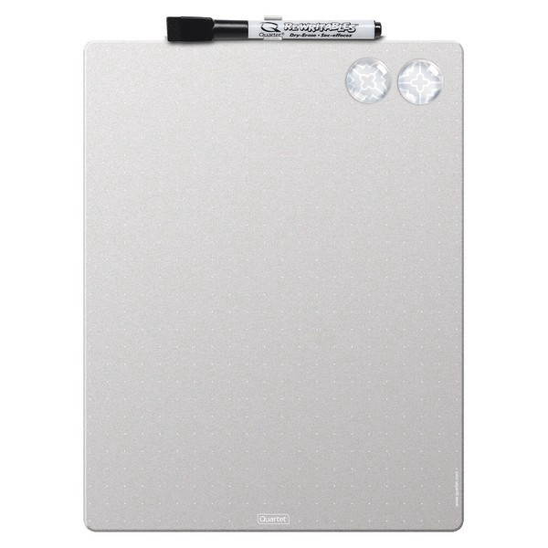 slide 1 of 1, Quartet Magnetic Dry-Erase Frameless Whiteboard, Melamine, Silver, 8 1/2 in x 11 in