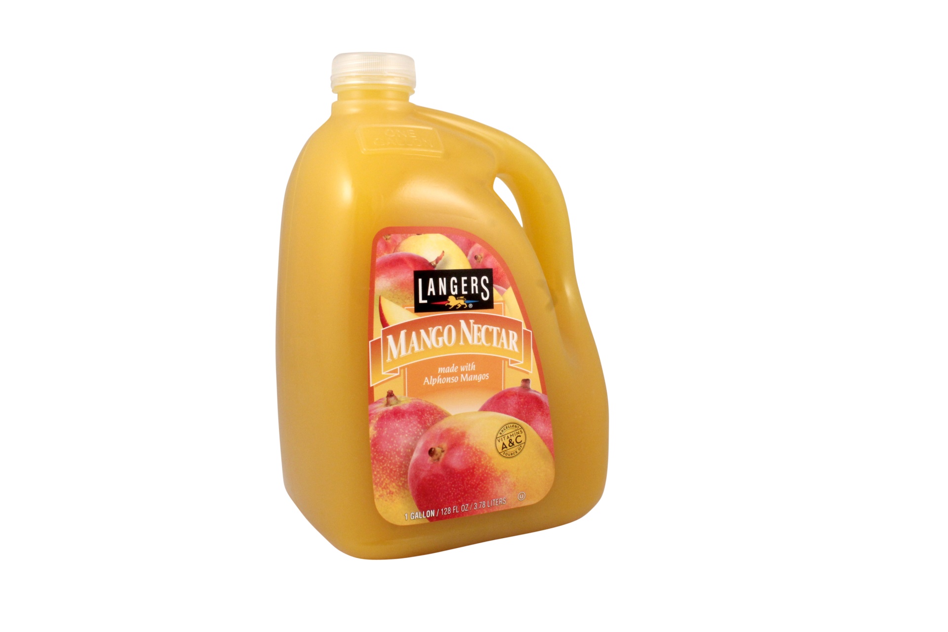 slide 1 of 1, Langers Mango Nectar, with Alphonso Mangos - 128 oz, 128 oz