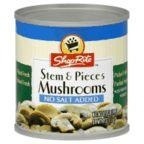 slide 1 of 1, ShopRite Mushroom Pieces & Stems No Salt Added, 4 oz