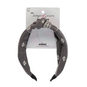 slide 1 of 1, Morgan Siminaer Xo scünci Printed Knotted Headband, 1 ct