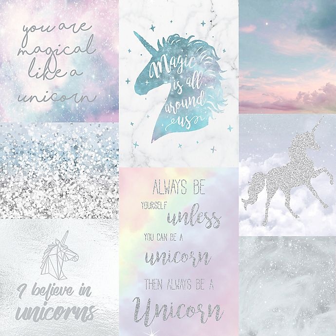 slide 1 of 2, Arthouse Believe In Unicorns Wallpaper, 1 ct