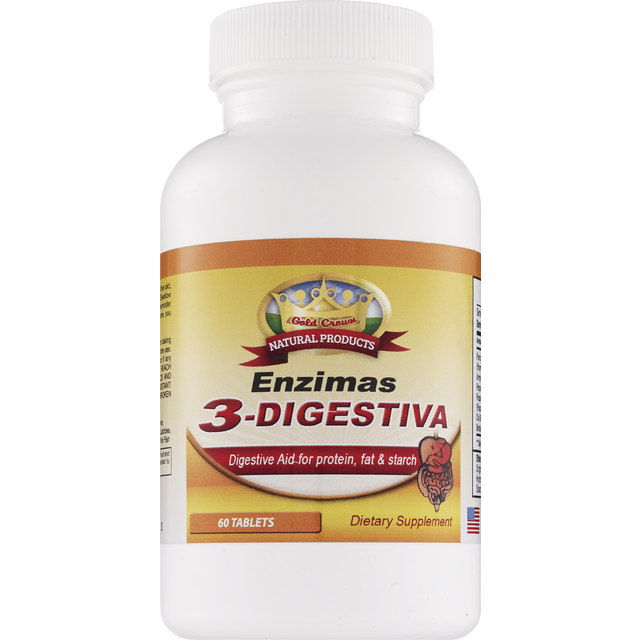 slide 1 of 1, Gold Crown Digestive Enzymes Tablets, 60 ct