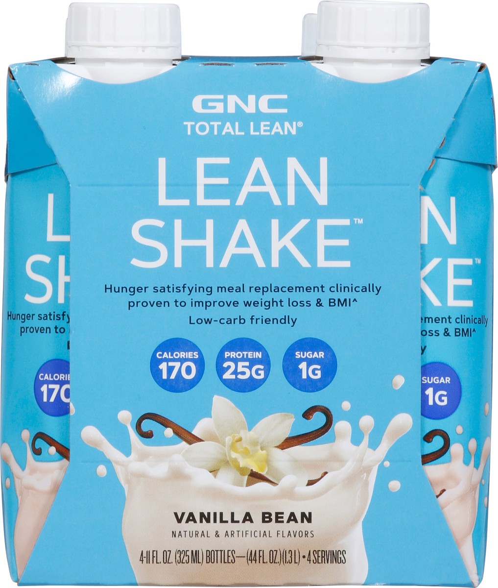 slide 6 of 9, Gnc Total Lean Vanilla Bean Lean Shake, 4 ct; 11 fl oz