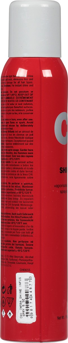slide 4 of 9, CHI Shine Infusion Hair Shine Spray, 5.3 oz