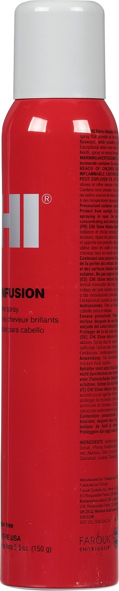 slide 7 of 9, CHI Shine Infusion Hair Shine Spray, 5.3 oz