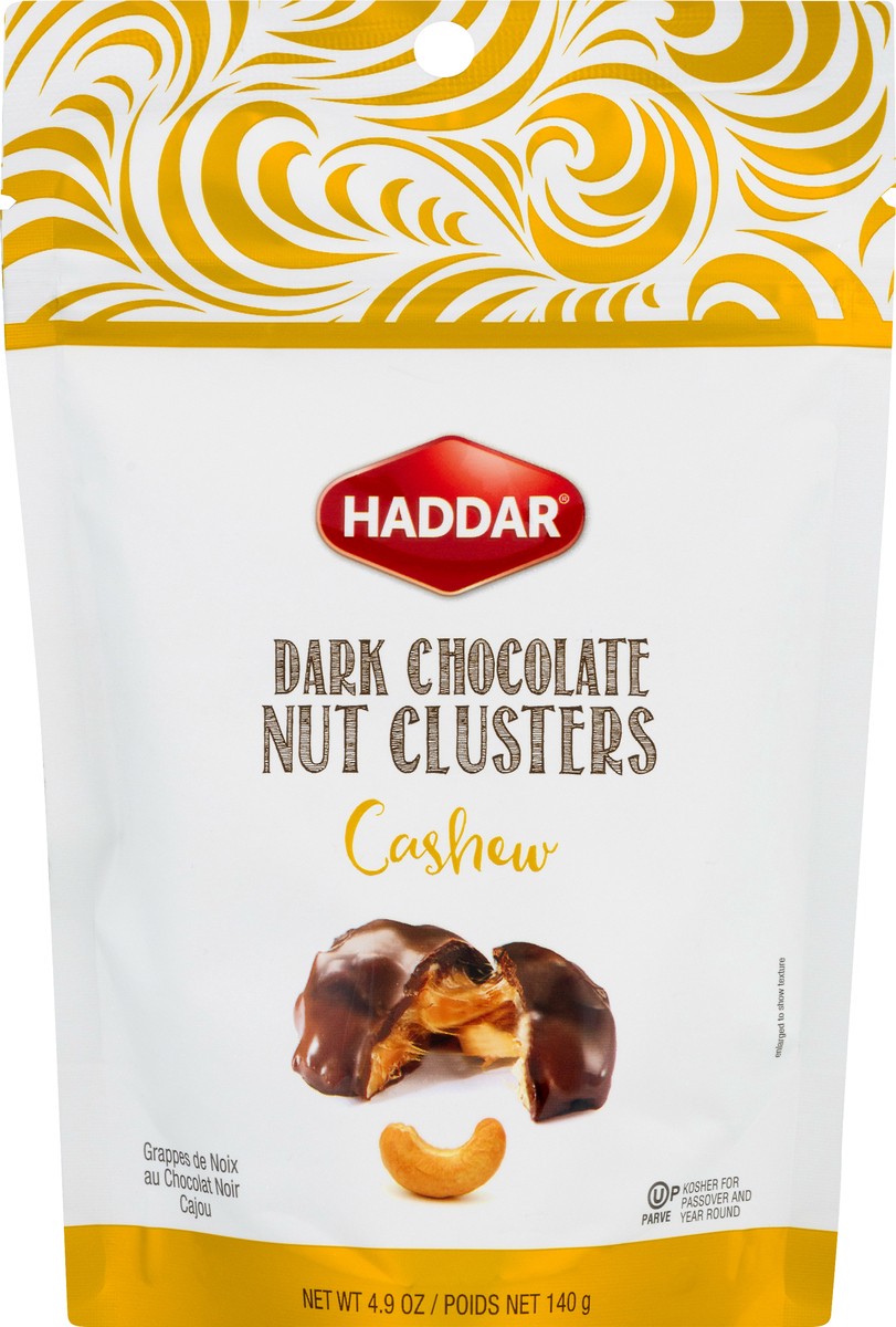 slide 6 of 12, Haddar Cashew Dark Chocolate Nut Clusters 4.9 oz, 4.9 oz