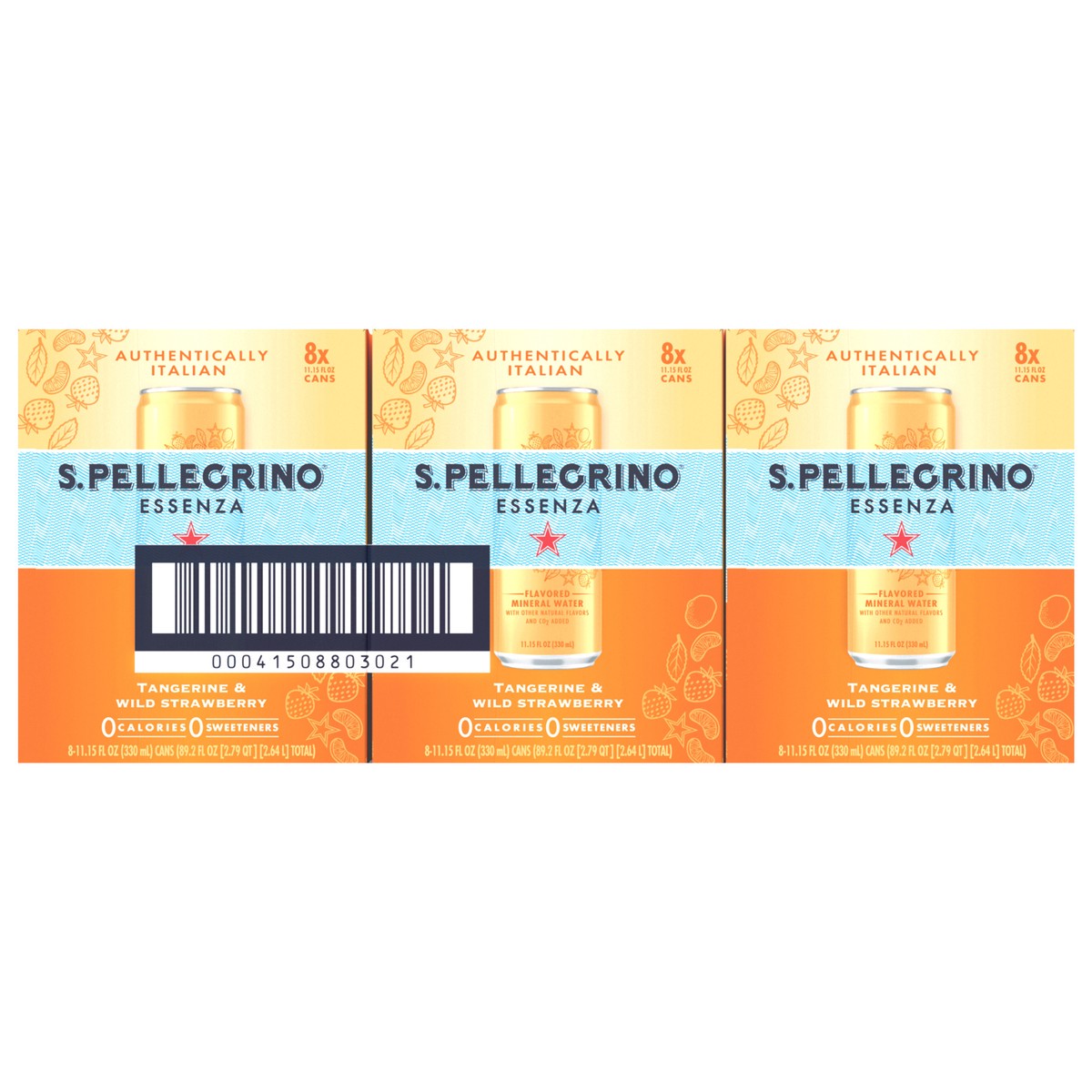 slide 13 of 13, S.Pellegrino Essenza Tangerine & Wild Strawberry Flavored Mineral Water, 11.15 fl oz