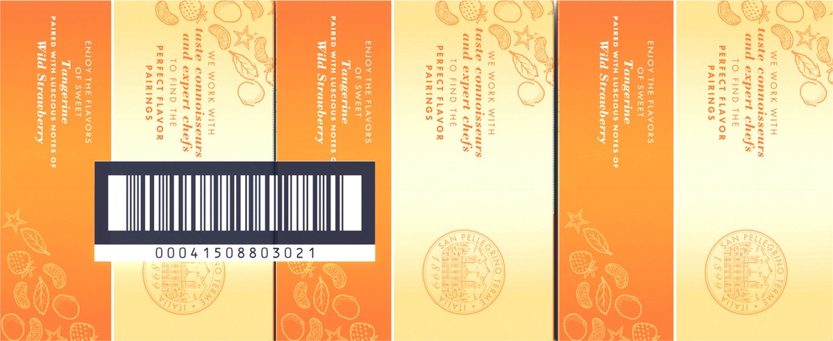 slide 7 of 13, S.Pellegrino Essenza Tangerine & Wild Strawberry Flavored Mineral Water, 11.15 fl oz
