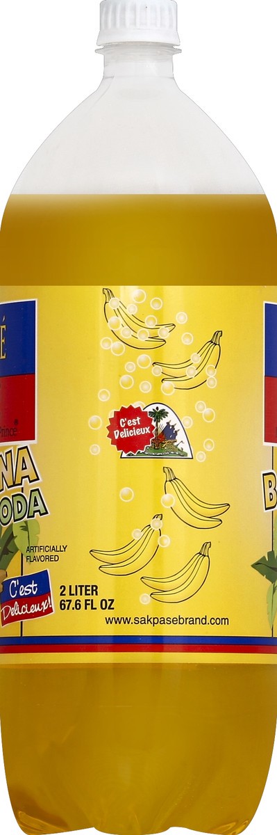 slide 3 of 4, Sak Pasé Sakpas Sak-pase Banana Soda, 2 liter