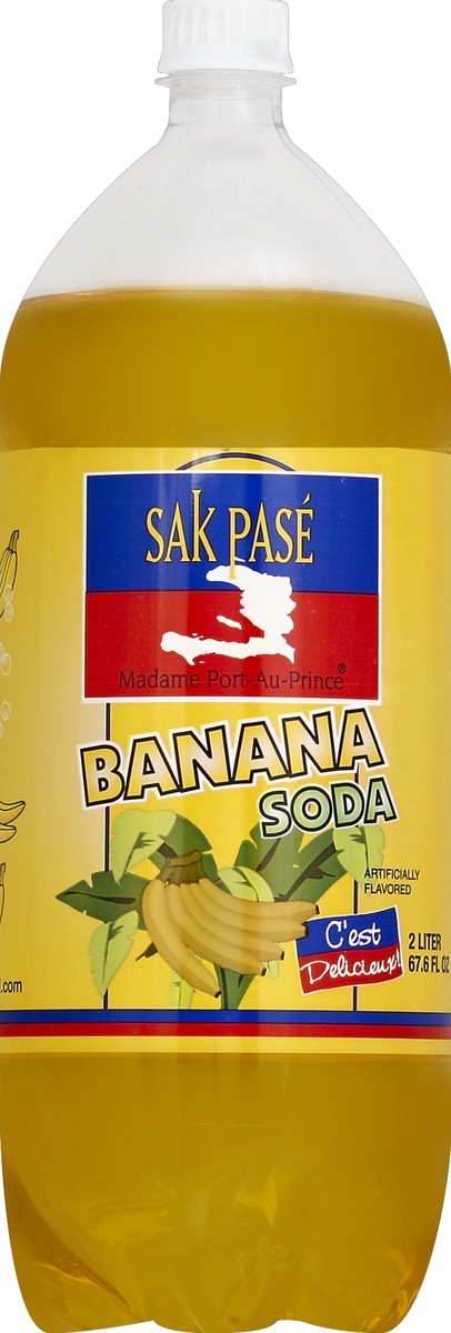 slide 4 of 4, Sak Pasé Sakpas Sak-pase Banana Soda, 2 liter