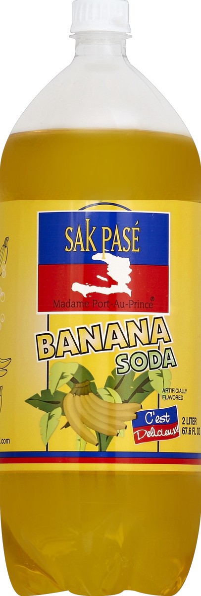 slide 1 of 4, Sak Pasé Sakpas Sak-pase Banana Soda - 2 liter, 2 liter