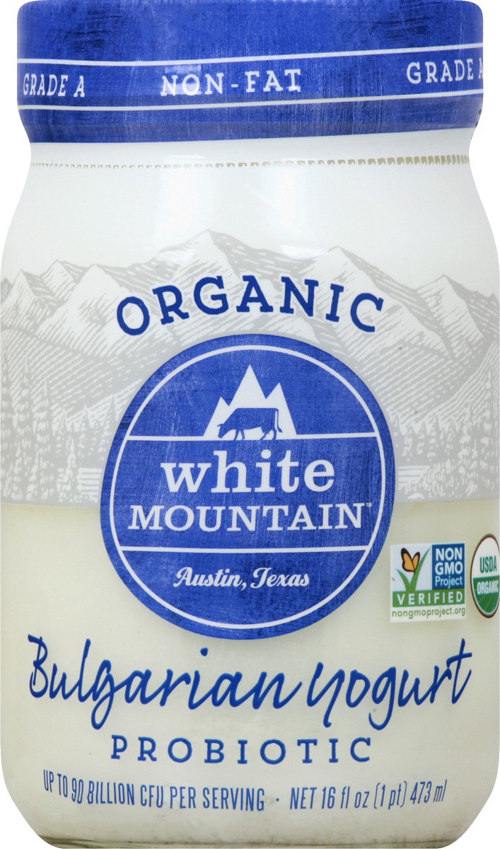 slide 10 of 13, White Mountain Organic Probiotic Nonfat Bulgarian Yogurt 16 oz, 16 oz