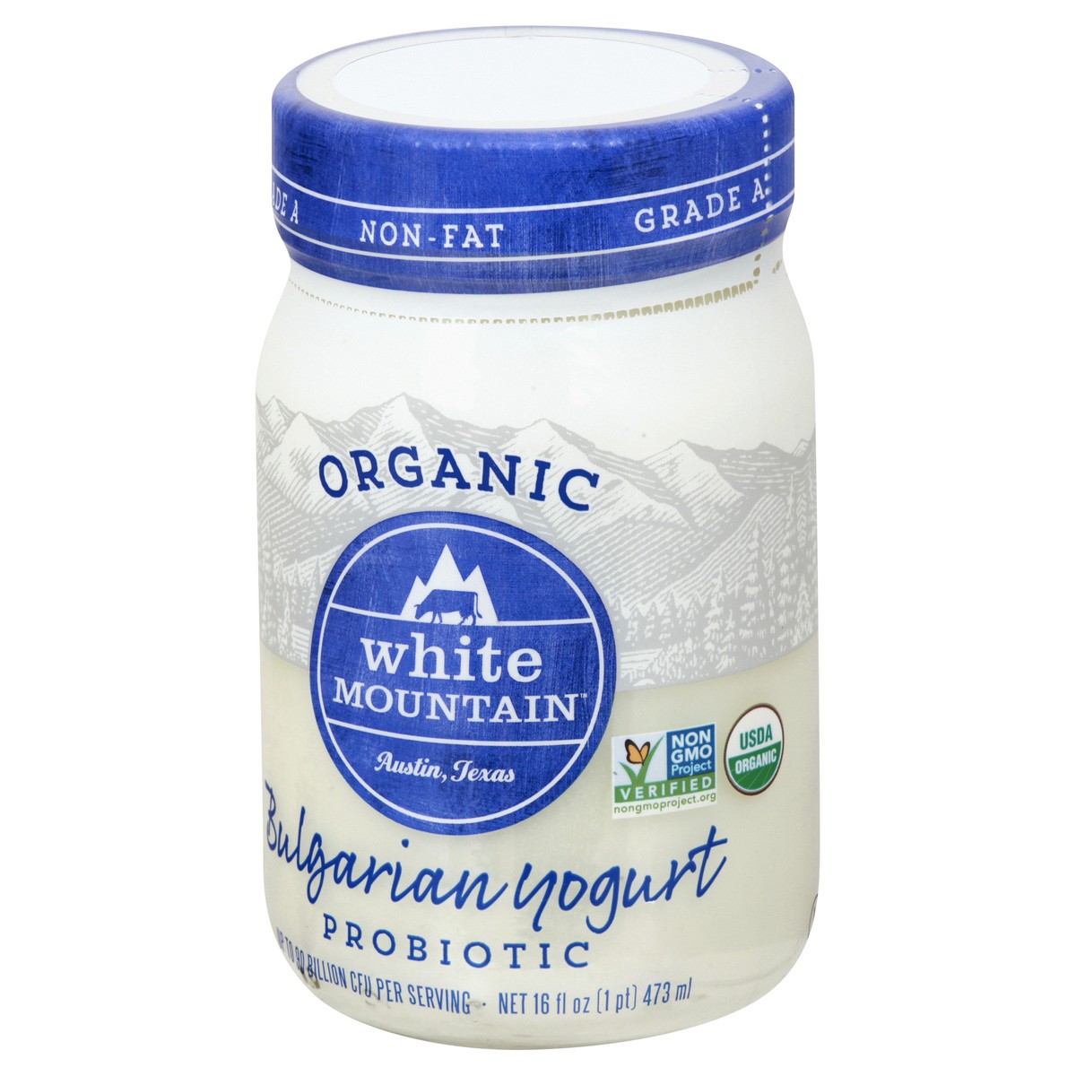 slide 11 of 13, White Mountain Organic Probiotic Nonfat Bulgarian Yogurt 16 oz, 16 oz