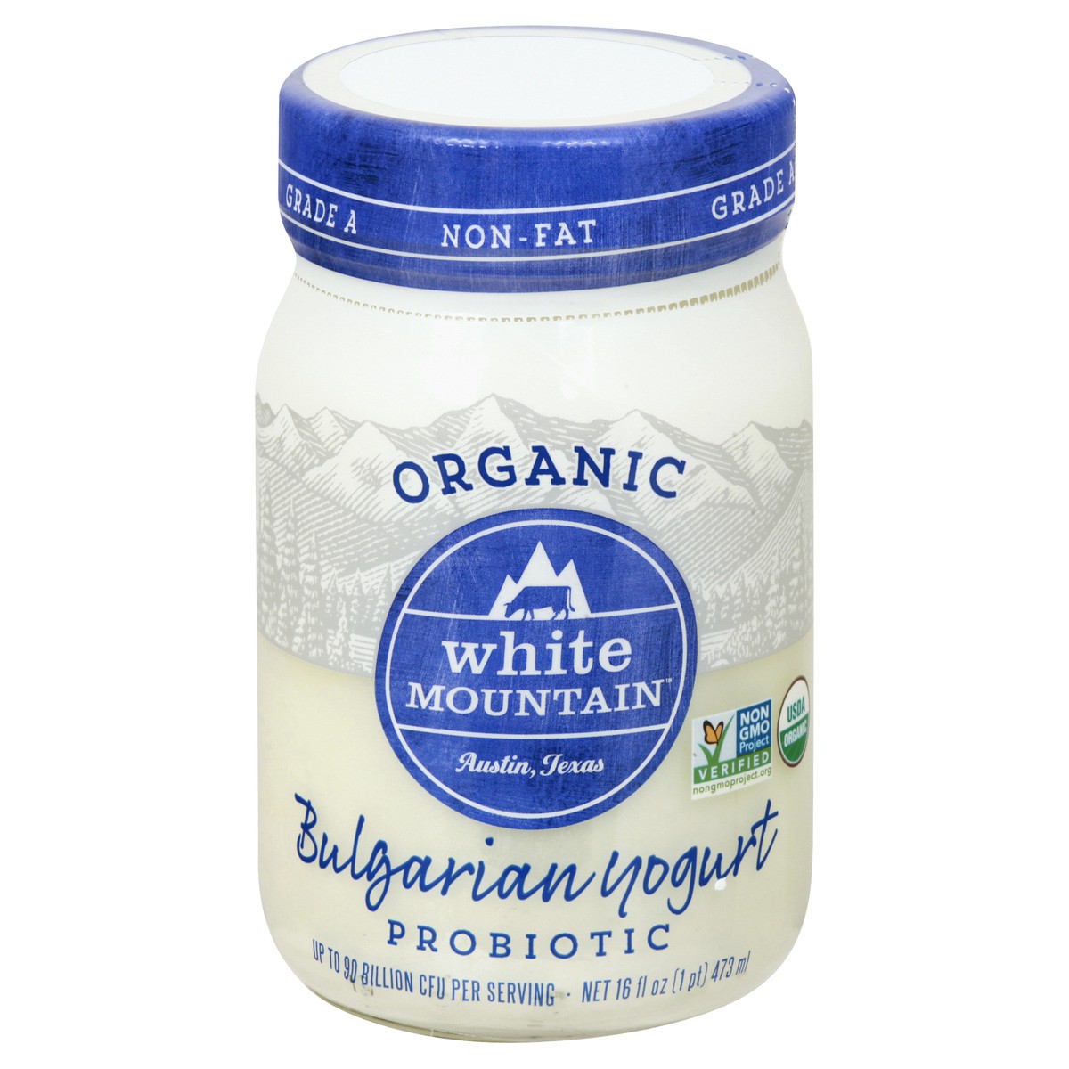 slide 12 of 13, White Mountain Organic Probiotic Nonfat Bulgarian Yogurt 16 oz, 16 oz