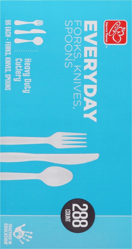 slide 4 of 6, Harris Teeter Everyday Heavy Day Cutlery Set, 288 ct