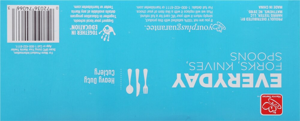 slide 5 of 6, Harris Teeter Everyday Heavy Day Cutlery Set, 288 ct