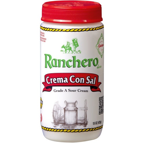 slide 1 of 1, Cacique Ranchero Crema Con Salsa, 15 oz