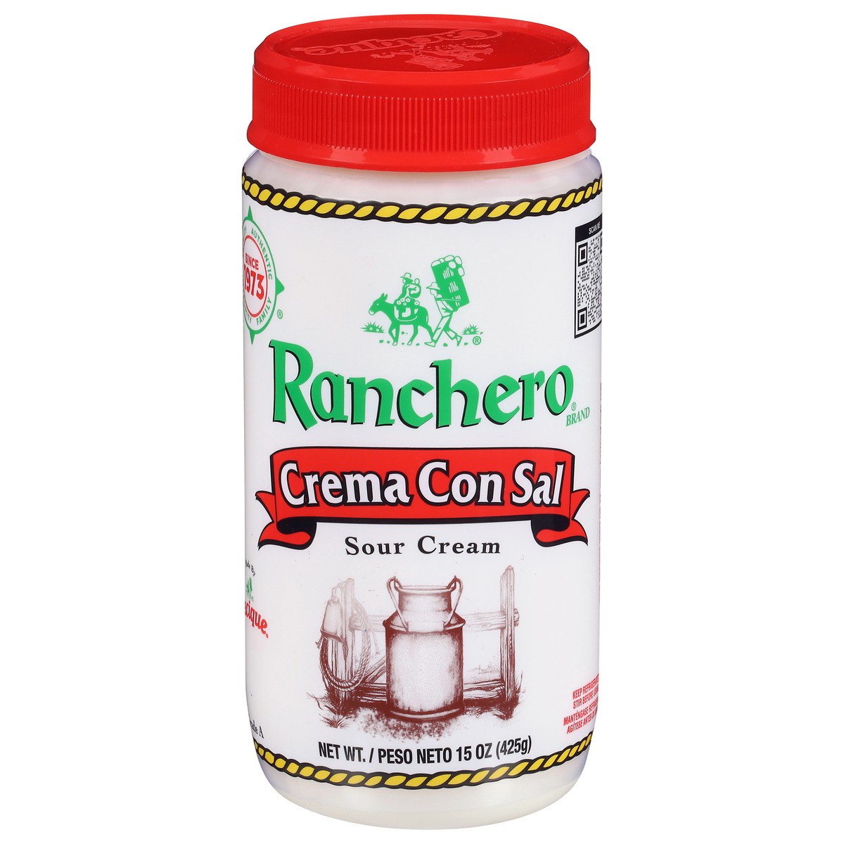 slide 1 of 14, Cacique Ranchero Crema Con Salsa, 15 oz