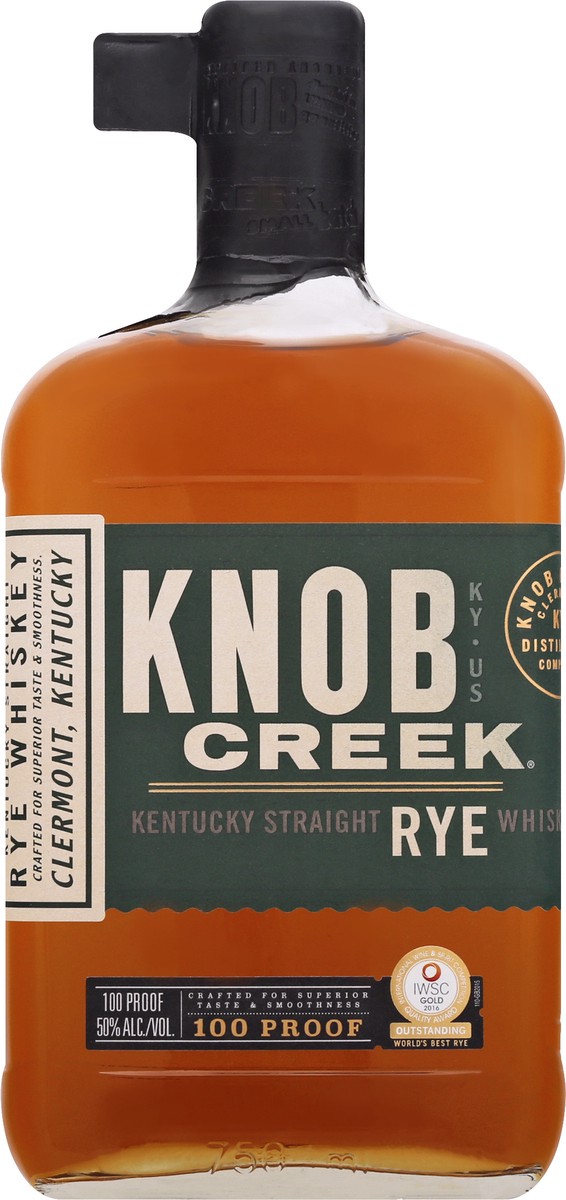 slide 3 of 9, Knob Creek Rye Bourbon Whisky, 750 ml