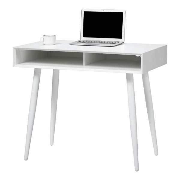 slide 6 of 10, Realspace Lanzi 35""W Student Computer Desk, White, 1 ct