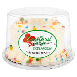 Leonard Novelty Bakery 5" Gold Cake