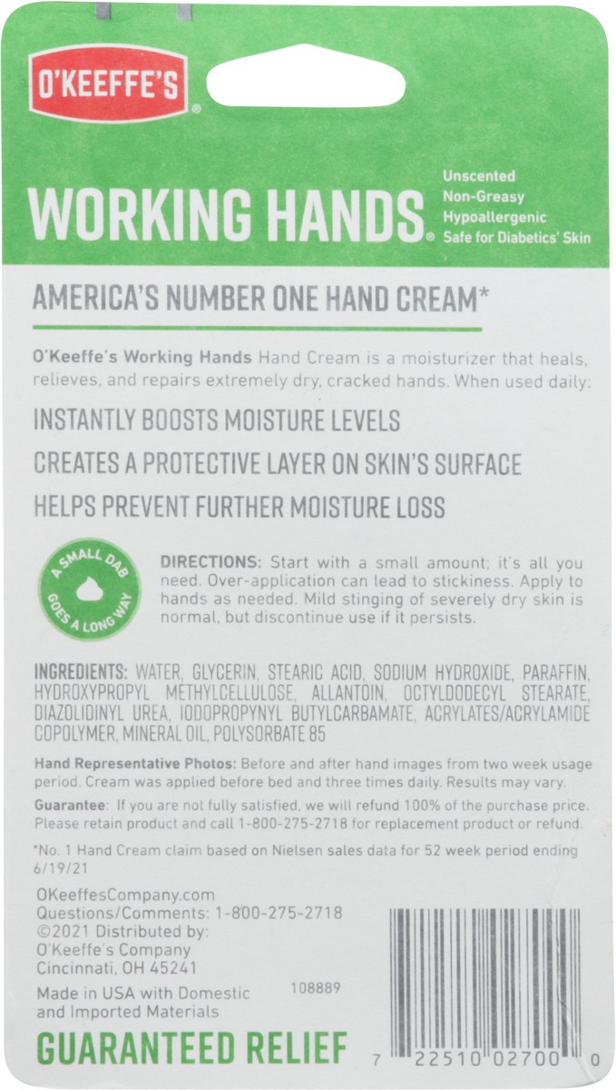 slide 13 of 13, O'Keeffe's Working Hands Hand Cream, 2.7 oz
