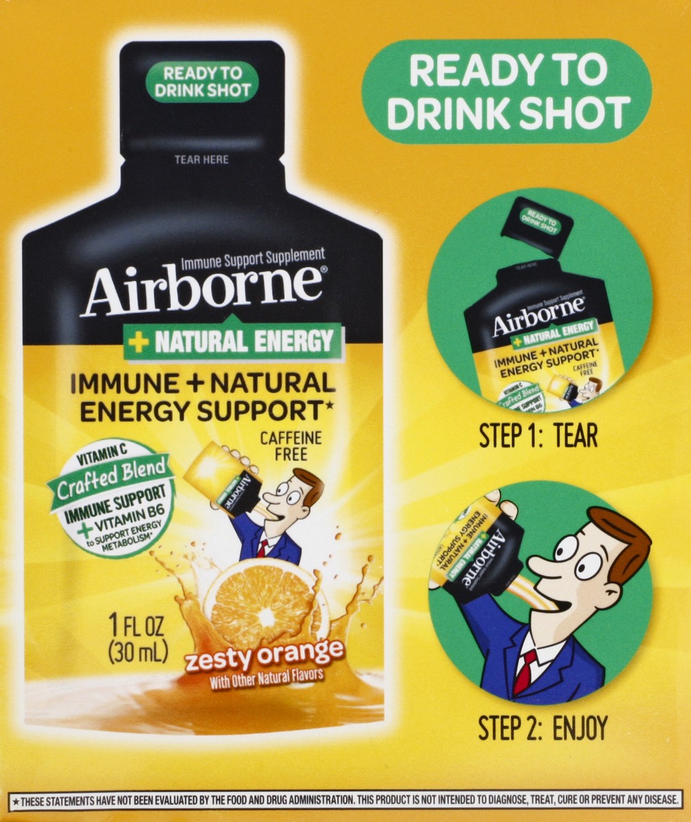 slide 2 of 10, Airborne Immune + Natural Energy Support 10 ea, 10 ct