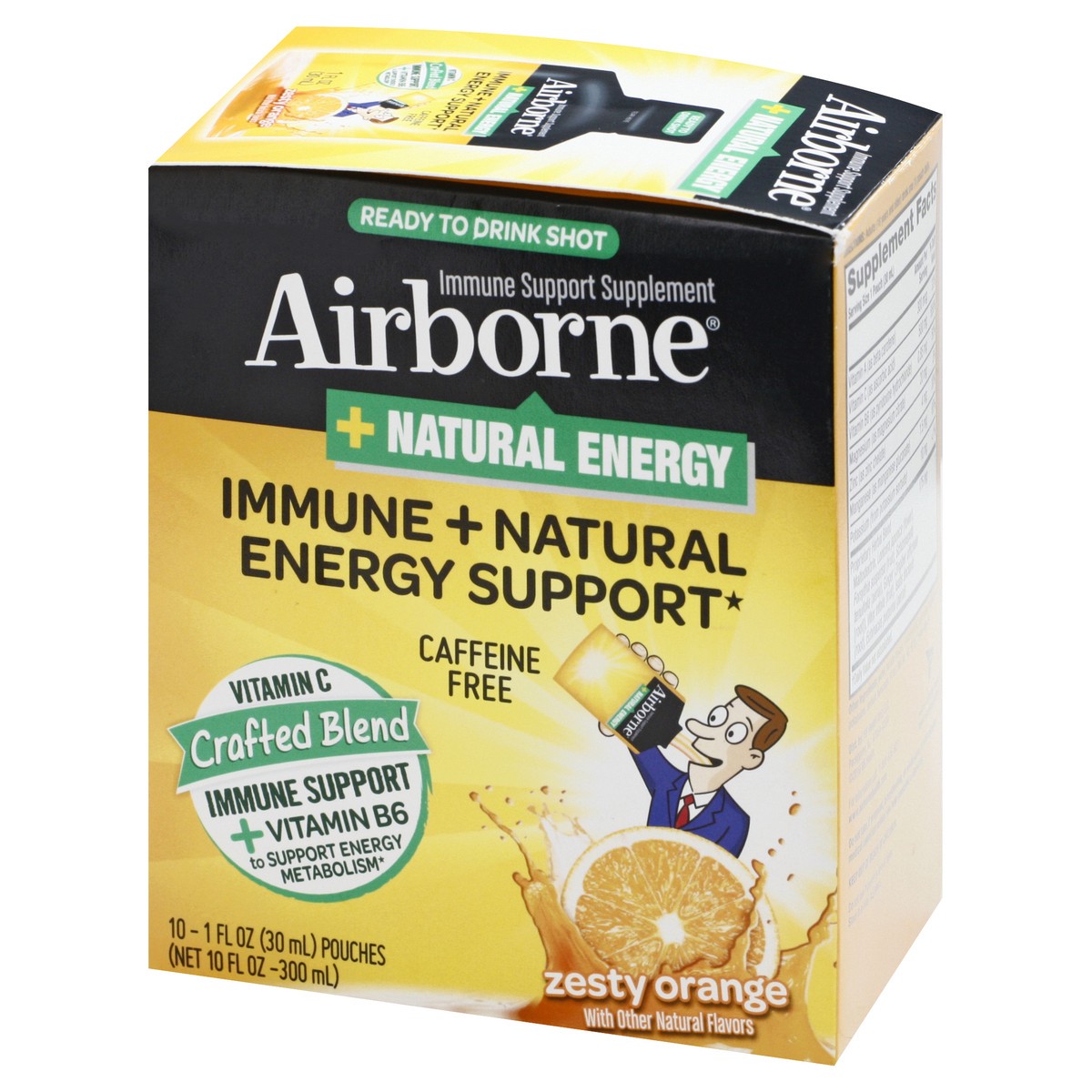 slide 10 of 10, Airborne Immune + Natural Energy Support 10 ea, 10 ct